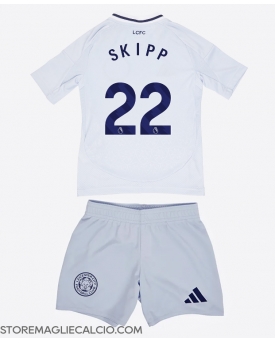 Leicester City Oliver Skipp #22 Maglia Gara Terza Repliche 2024-25 Bambino